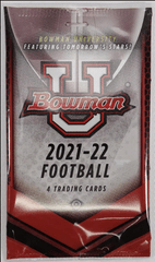 2021-22 Bowman Football University Hobby Packs